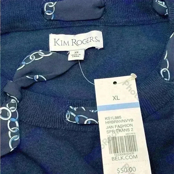 Kim Rogers lightweight sweater blouse - Picture 3 of 6